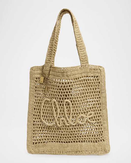 Chloê | Summer Banana Raffia Tote Bag – Summer Essential - Sanvelier