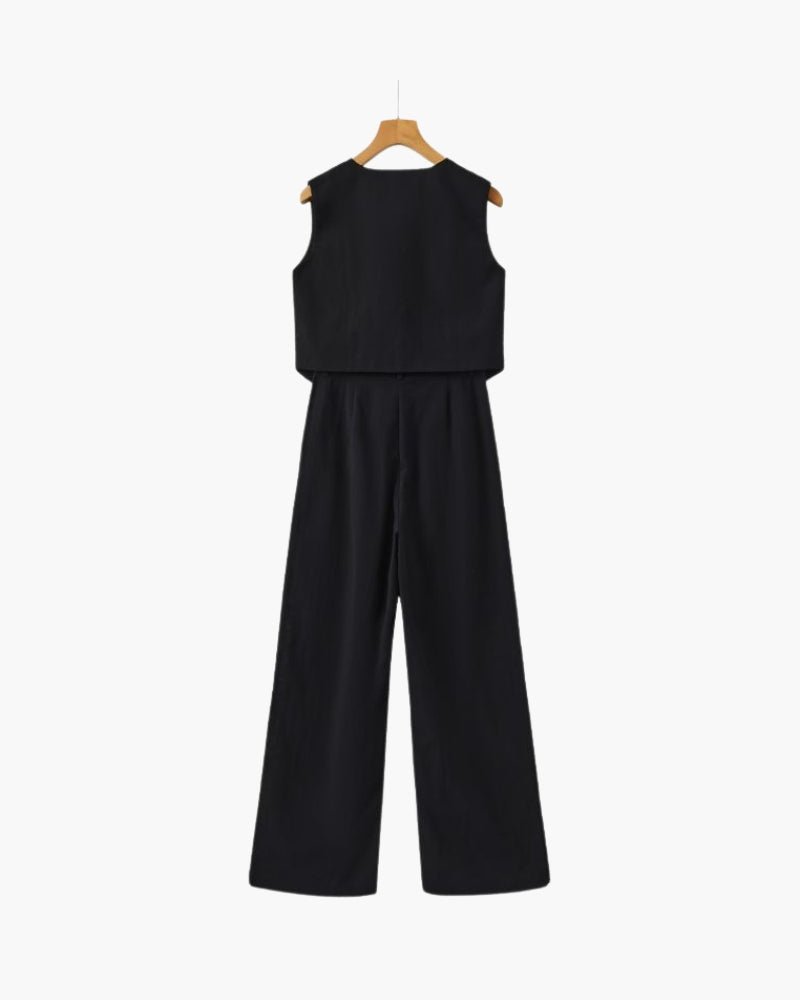 Classy Lady - Linen Two - piece Set - Sanvelier