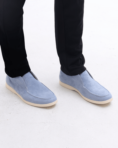 Old Money High Suede Loafers - Sanvelier
